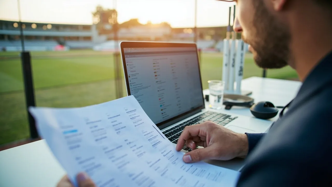 Cricket researcher verifying IPL auction player list across official and independent sources